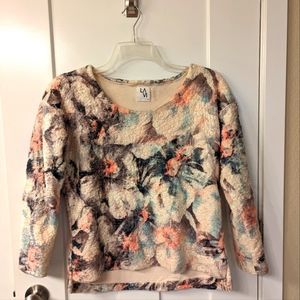 Anthropologie Floral Sweater